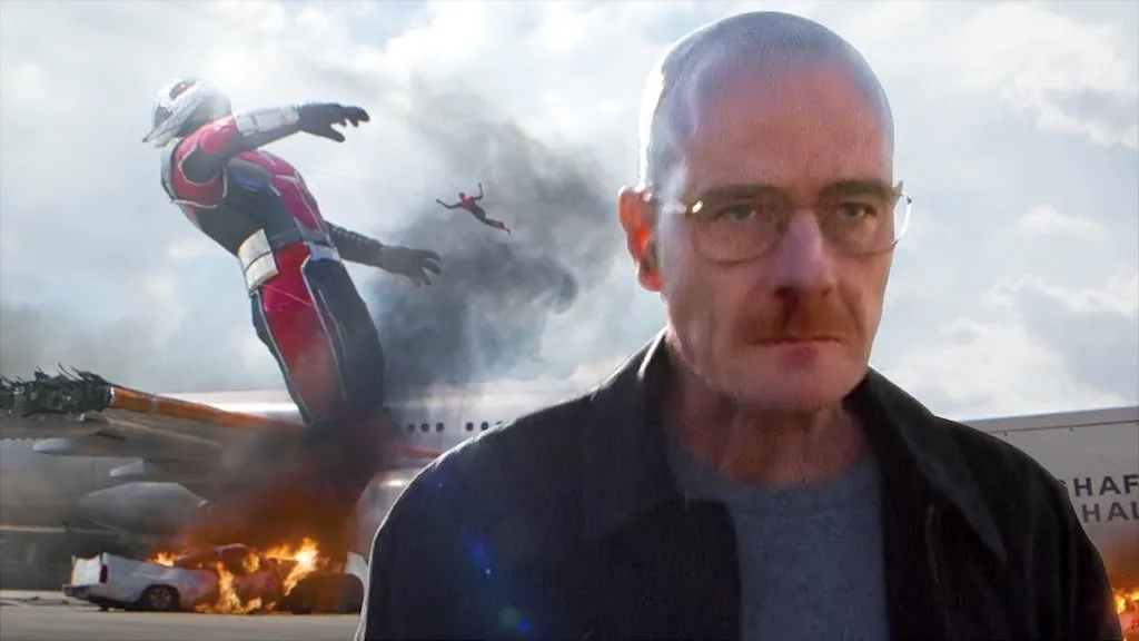 Walter White becsatlakozik az Amerika Kapitány: Polgárháború repülőtéri ütközetébe